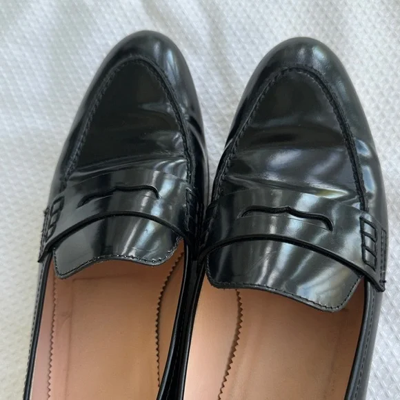 J. Crew Black Leather Loafers - Picture 4 of 7